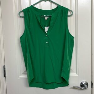 NWT J. Crew Green Blouse Small